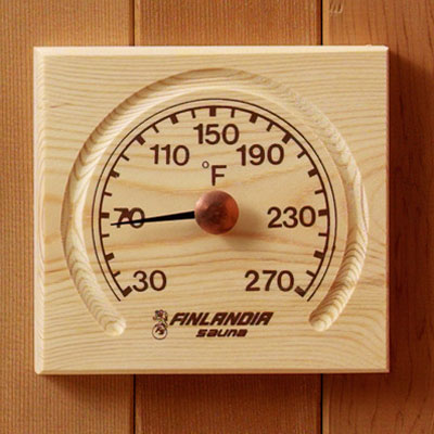 Thermometer with carved groove (5 ½" x 5 ½", °F)